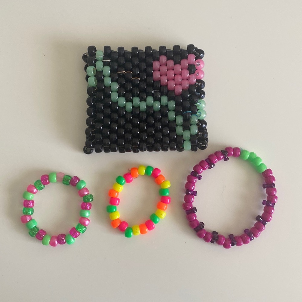 3/$20 Kandi heart monitor cuff
